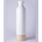 Uniquewise Cylinder Shaped Tall Spun Bamboo Floor Vase Glossy White Lacquer and Natural Bamboo Finish, Small QI003455WN.S - alternate 5